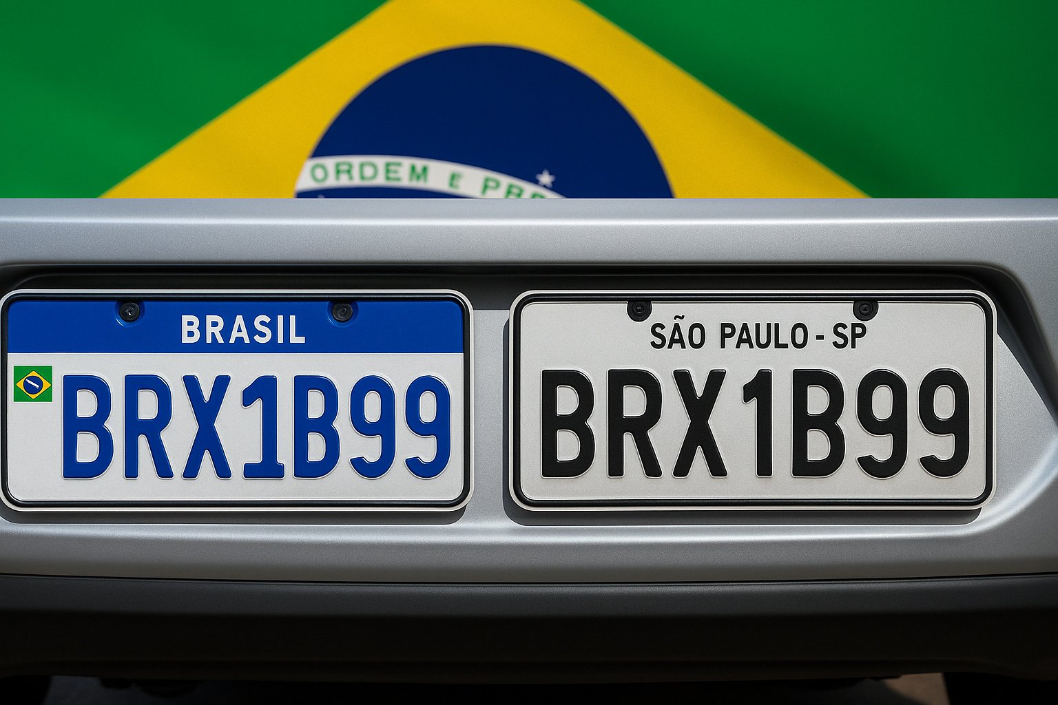 Foto: Fim da placa padrão Mercosul? Senador propõe retorno do município e Estado nas placas de carros para reforçar a identificação e ajudar a fiscalização